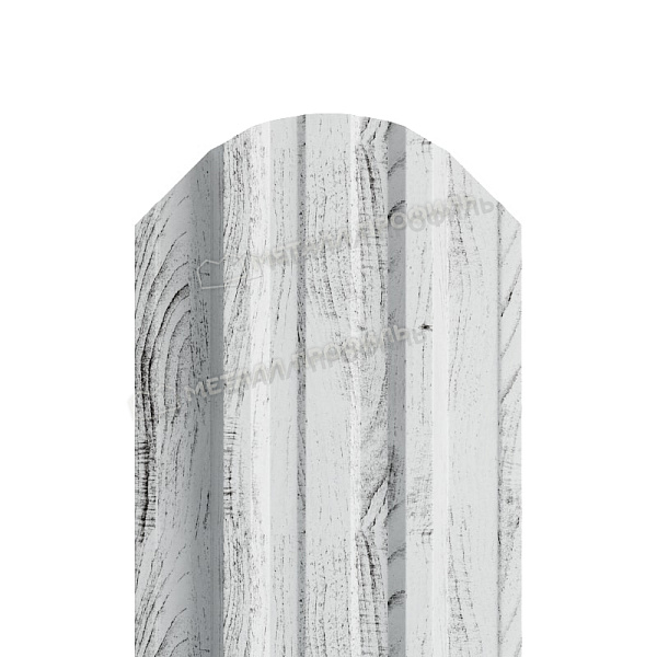 Штакетник металлический МЕТАЛЛ ПРОФИЛЬ TRAPEZE-O 16,5х118 (ECOSTEEL_MA-01-Беленый Дуб-0.5), стоимость 186.33 ₽: приобрести в Ульяновске.