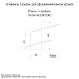 Планка J-профиль 24х18х2000 (ECOSTEEL_T-12-Дуб-0.45) продажа в Ульяновске, по цене 360 ₽.